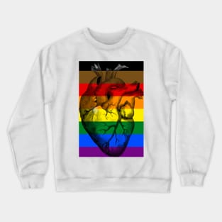 BLM Gay Pride Anatomic Heart Crewneck Sweatshirt
